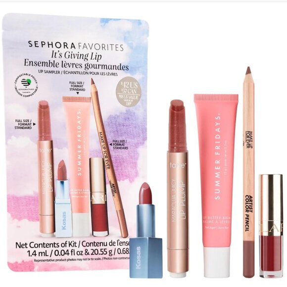 NWT Sephora Favorites It's Giving Lip Kit Limited Edition - Picture 1 of 5